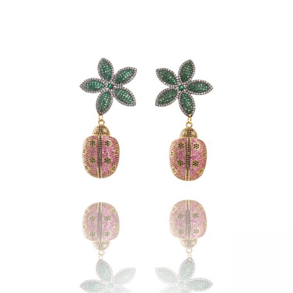Happy Ladybug earrings Sahar BMD