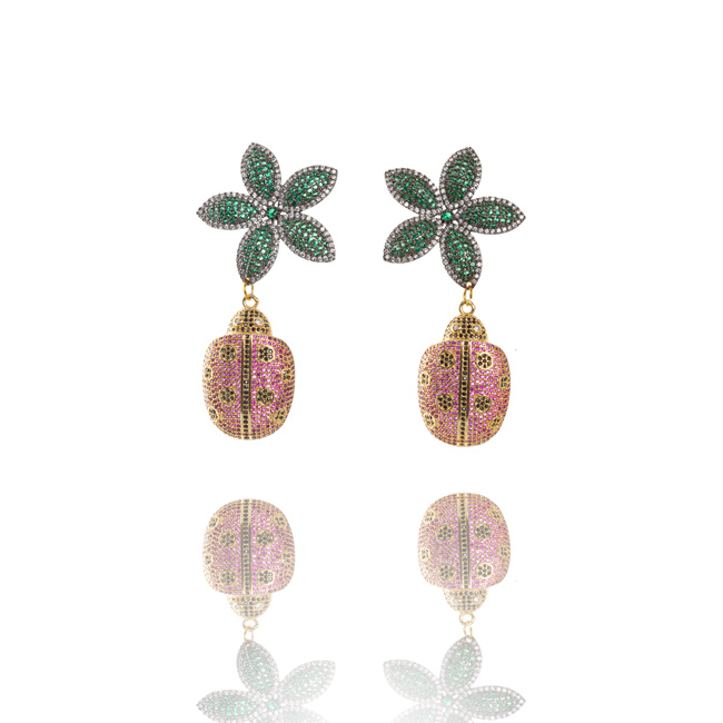 Happy Ladybug earrings Sahar BMD